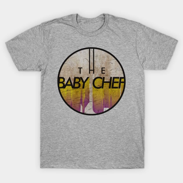 THE BABY CHEF - VINTAGE YELLOW CIRCLE T-Shirt by GLOBALARTWORD